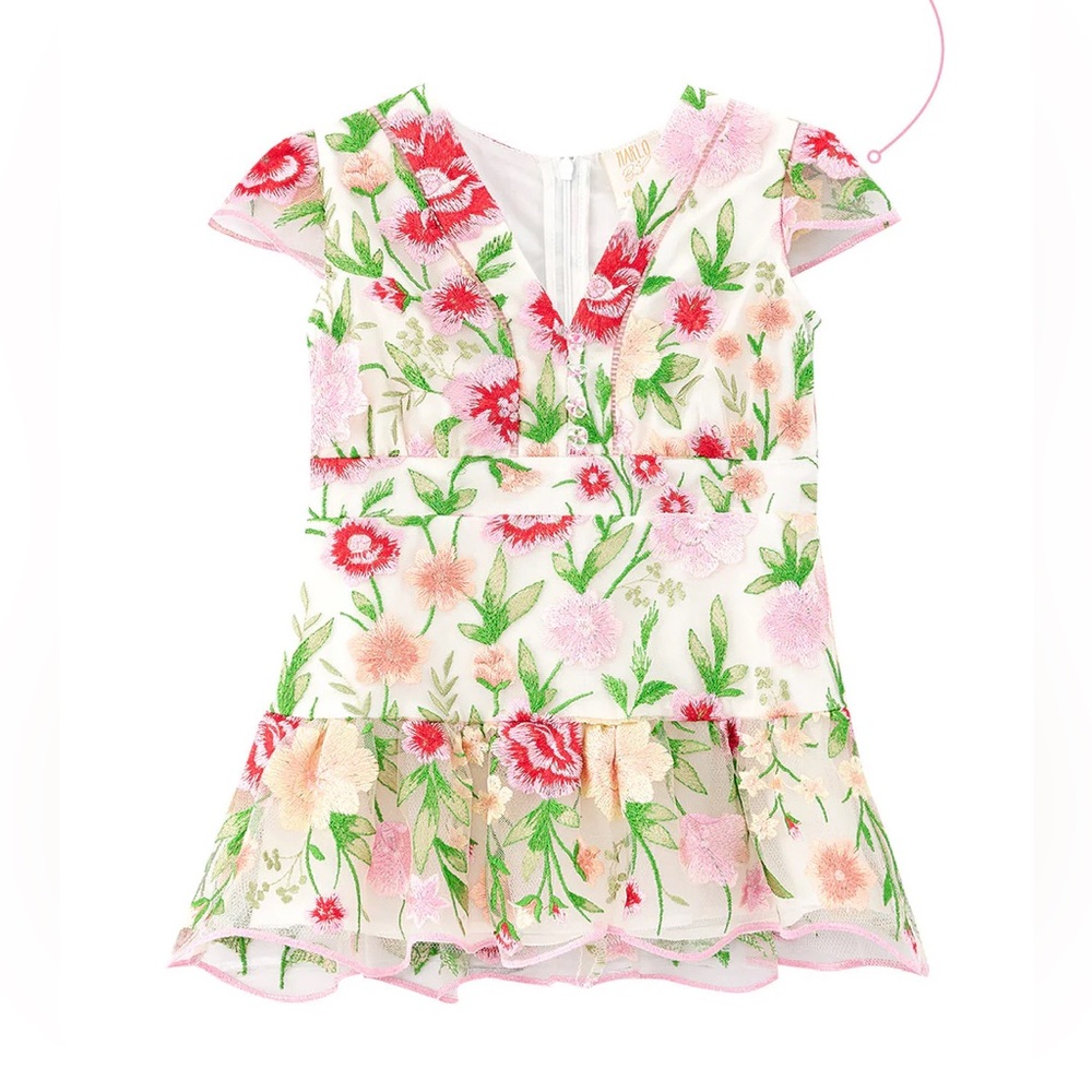 Marlo Baby Poppy Embroidered Dress